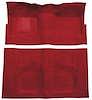 F9190502 1960-64 Galaxie/Fairlane 2-Door w/ Footwells & Column Shift; Loop Carpet; Kit; Red - image 1