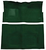 F9190513 1960-64 Galaxie/Fairlane 2-Door w/ Footwells & Column Shift - Loop Carpet Kit - Dark Green - image 1
