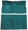 F9190516 1960-64 Galaxie/Fairlane 2-Door w/ Footwells & Column Shift - Loop Carpet Kit - Dark Teal - image 1