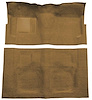 F9190569 1960-64 Galaxie/Fairlane 2-Door w/ Footwells & Column Shift - Loop Carpet Kit - Medium Saddle - image 1