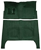 F9190613 1960-64 Fairlane/Galaxie 4-Door w/ Foot Wells and Column Shift - Loop Carpet Kit - Dark Green - image 1