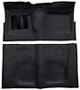 F9190801 1960-64 Fairlane/Galaxie 2-Door w/ Foot Wells & Floor Shift - Loop Carpet Kit - Black - image 1
