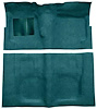 F9190816 1960-64 Fairlane/Galaxie 2-Door w/ Foot Wells & Floor Shift - Loop Carpet Kit - Dark Teal - image 1
