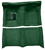 F9190913 1963-65 Falcon/Comet 2-Door Hardtop/1960-65 Ranchero w/ Column Shift; Molded Loop Carpet; Kit; Dark Green - image 1