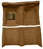 F9190918 1963-65 Falcon/Comet 2-Door Hardtop/1960-65 Ranchero w/ Column Shift; Molded Loop Carpet; Kit; Dark Saddle - image 1