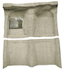 F9190923 1963-65 Falcon/Comet 2-Door Hardtop/1960-65 Ranchero w/ Column Shift; Molded Loop Carpet; Kit; Silver - image 1