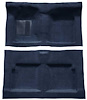 F9191312 1963-65 Falcon/Comet 2-Door Convertible w/ Column Shift Molded Loop Carpet; Kit; Dark Blue - image 1