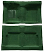 F9191313 1963-65 Falcon/Comet 2-Door Convertible w/ Column Shift Molded Loop Carpet; Kit; Dark Green - image 1