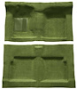 F9191319 1963-65 Falcon/Comet 2-Door Convertible w/ Column Shift Molded Loop Carpet; Kit; Moss Green - image 1