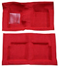 F9191402 1963-65 Falcon/Comet 2-Door Convertible V8 w/ Floor Shift; Molded Loop Carpet; Kit; Red - image 1