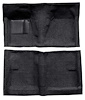 F9191501 1962-65 Fairlane/Mercury Meteor 2-Door Hardtop/Sedan w/ Column Shift; Full Molded Loop Carpet; Kit; Black - image 1
