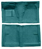 F9191506 1962-65 Fairlane/Mercury Meteor 2-Door Hardtop/Sedan w/ Column Shift; Full Molded Loop Carpet; Kit; Aqua - image 1