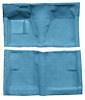 F9191541 1962-65 Fairlane/Mercury Meteor 2-Door Hardtop/Sedan w/ Column Shift; Full Molded Loop Carpet; Kit; Medium Blue - image 1