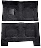 F9193901 1965-68 Galaxie/Full-Size 4-Door Sedan/Wagon w/ Column Shift - Molded Loop Carpet Kit - Black - image 1