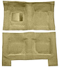 F9193909 1965-68 Galaxie/Full-Size 4-Door Sedan/Wagon w/ Column Shift - Molded Loop Carpet Kit - Ivy Gold - image 1