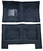 F9193912 1965-68 Galaxie/Full-Size 4-Door Sedan/Wagon w/ Column Shift - Molded Loop Carpet Kit - Dark Blue - image 1