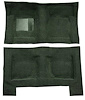 F9193913 1965-68 Galaxie/Full-Size 4-Door Sedan/Wagon w/ Column Shift - Molded Loop Carpet Kit - Dark Green - image 1