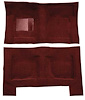 F9193915 1965-68 Galaxie/Full-Size 4-Door Sedan/Wagon w/ Column Shift - Molded Loop Carpet Kit - Maroon - image 1