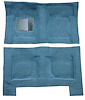 F9193941 1965-68 Galaxie/Full-Size 4-Door Sedan/Wagon w/ Column Shift - Molded Loop Carpet Kit - Medium Blue - image 1