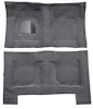 F9193947 1965-68 Galaxie/Full-Size 4-Door Sedan/Wagon w/ Column Shift - Molded Loop Carpet Kit - Gunmetal Gray - image 1