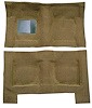 F9193969 1965-68 Galaxie/Full-Size 4-Door Sedan/Wagon w/ Column Shift - Molded Loop Carpet Kit - Medium Saddle - image 1
