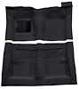 F9194001 1966-71 Fairlane/Torino 2-Door Sedan w/ Column Shift - Molded Loop Carpet Kit - Black - image 1