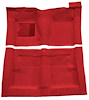 F9194002 1966-71 Fairlane/Torino 2-Door Sedan w/ Column Shift - Molded Loop Carpet Kit - Red - image 1