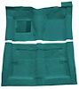 F9194006 1966-71 Fairlane/Torino 2-Door Sedan w/ Column Shift - Molded Loop Carpet Kit - Aqua - image 1