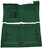F9194013 1966-71 Fairlane/Torino 2-Door Sedan w/ Column Shift - Molded Loop Carpet Kit - Dark Green Dark Green - image 1