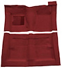 F9194015 1966-71 Fairlane/Torino 2-Door Sedan w/ Column Shift - Molded Loop Carpet Kit - Maroon Maroon - image 1
