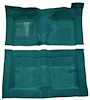 F9194306 1966-71 Fairlane/Torino 2-Door w/ Floor Shift - Molded Loop Carpet Kit - Aqua - image 1