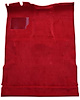 F9208002 1974-79 Ford F-Series Extra Cab w/ Low Tunnel; Molded; Cutpile Carpet; Kit; Red - image 1