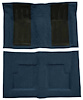 F9214412 1969-71 Ford Torino GT Convertible Automatic; Loop Carpet; Kit w/ 2; Black Inserts; Dark Blue - image 1