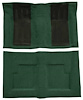 F9214413 1969-71 Ford Torino GT Convertible Automatic; Loop Carpet; Kit w/ 2; Black Inserts; Dark Green - image 1