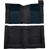 F9215201 1969-70 Torino 2-Door Hardtop/Ranchero GT 4-Speed; Loop Carpet; Kit w/ Dark Blue Inserts; Black - image 1