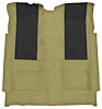 F9220509 1972-73 Ford Torino GT 2-Door Hardtop Automatic; Loop Carpet; Kit w/ 2; Black Inserts; Ivy Gold - image 1