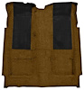 F9220518 1972-73 Ford Torino GT 2-Door Hardtop Automatic; Loop Carpet; Kit w/ 2; Black Inserts; Dark Saddle - image 1
