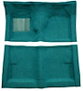 F9223406 1962-65 Fairlane/Meteor 2-Door Sedan Floor Shift; Full Molded Loop Carpet; Kit; Aqua - image 1