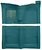 F9223606 1970-71 Ford Torino 2-Door Hardtop w/ Floor Shift; Molded Loop Carpet; Kit; Aqua - image 1
