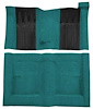 F9223706 1970-71 Ford Torino GT 2-Door Hardtop 4-Speed; Loop Carpet; Kit w/ 2; Black Inserts; Aqua - image 1
