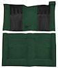 F9223713 1970-71 Ford Torino GT 2-Door Hardtop 4-Speed; Loop Carpet; Kit w/ 2; Black Inserts; Dark Green - image 1
