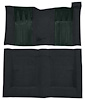 F9224001 1970-71 Ford Torino GT 2-Door Hardtop 4-Speed; Loop Carpet; Kit w/ Dark Green Inserts; Black - image 1