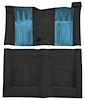 F9224101 1970-71 Ford Torino GT 2-Door Hardtop 4-Speed; Loop Carpet; Kit w/ Medium Blue Inserts; Black - image 1