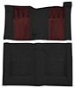 F9224201 1970-71 Ford Torino GT 2-Door Hardtop 4-Speed; Loop Carpet; Kit w/ Maroon Inserts; Black - image 1