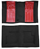 F9225201 1970-71 Ford Torino GT Convertible 4-Speed; Loop Carpet; Kit w/ Red Inserts; Black - image 1