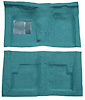 F9229306 1966-71 Fairlane/Torino Convertible w/ Floor Shift - Molded Loop Carpet Kit - Aqua - image 1