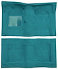 F9230506 1965-68 Galaxie/Custom 2-Door Hardtop/Sedan w/ Floor Shift- Molded Loop Carpet Kit - Aqua - image 1