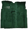 F9244413 1972-73 Ford Ranchero w/ Floor Shift; Molded Loop Carpet; Kit; Dark Green - image 1