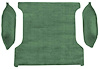 F9310719 1980-93 Ford Bronco Cargo Area; Molded; Cutpile Carpet; Kit; Sage Green - image 1