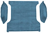 F9310731 1980-93 Ford Bronco Cargo Area; Molded; Cutpile Carpet; Kit; Blue - image 1